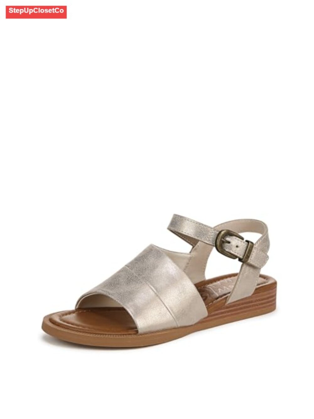 Strappy Wedge Sandals with Vegan Materials